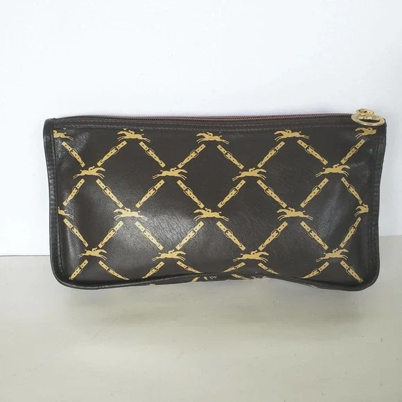 Longchamp Paris Signature Genuine Leather Dopp Kit
